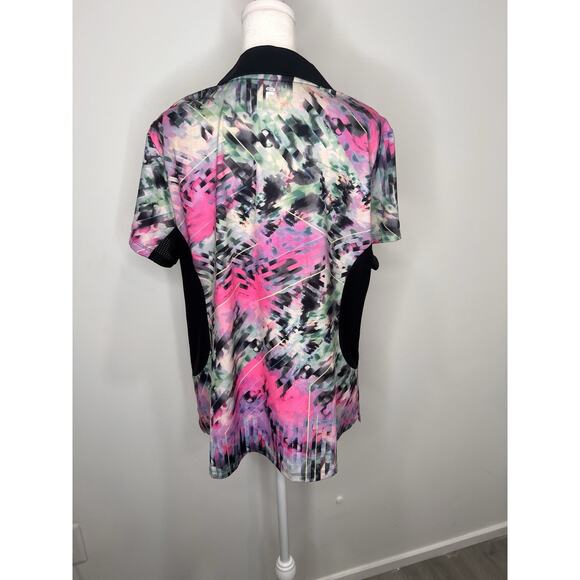 Fila Sport Golf Collared Shirt Size XL Colorful Athletic Dri Fit - Picture 3 of 6